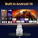 Wzatco Yuva Go Plus Android 14, Native 1080P, Projector 4K Ultra HD, White gallery image