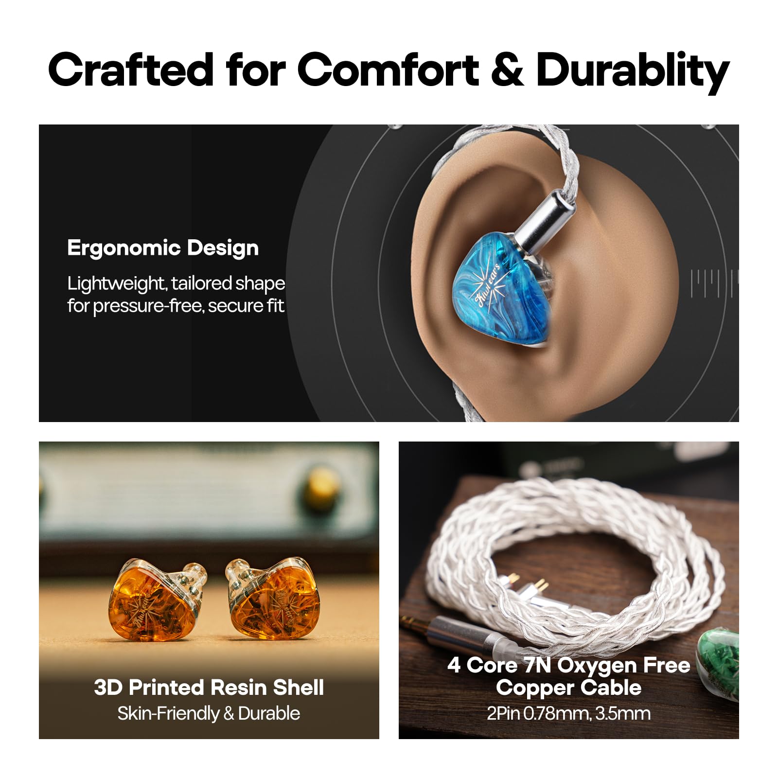Linsoul Kiwi Ears Orchestra Lite Performance Custom 8BA in-Ear