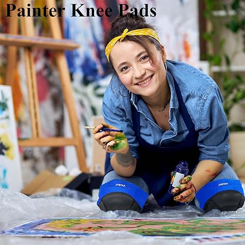 Miniatura 20 de Rodilleras para hombre y mujer para limpieza, trabajo, construcción, suelos, con rodilleras de espuma suave, perfectas para jardinería y tareas