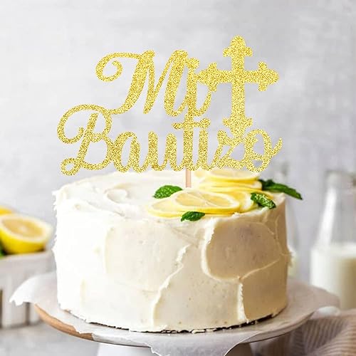 Miniatura 6 de 1 paquete de decoración de pastel con purpurina de paloma y cruz de paloma para bautizo de madera para primera comunión, bautismo religioso,