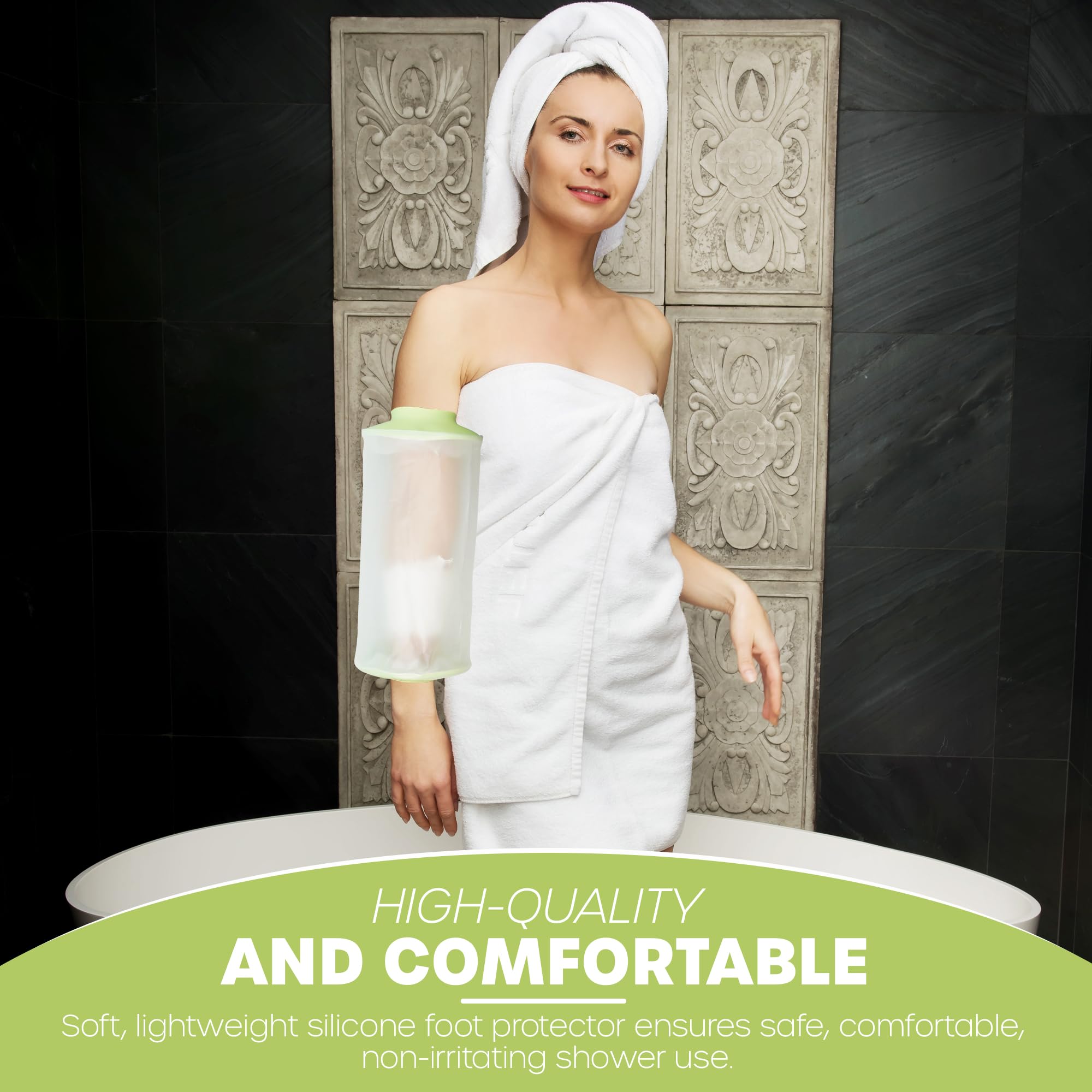 CASTGUARD Premium Silicone Waterproof Shower & Bath Protector (PICC Line Small) - Image 4