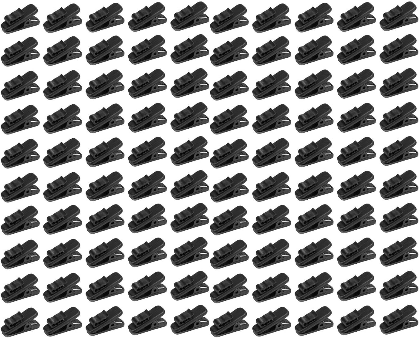 100 Pieces Headphone Wire Clip Earphone Cable Clothing Clip Rotate Earbud Clip Cord Fixing PP Material Suitable for Office Travel Home Use, Style C