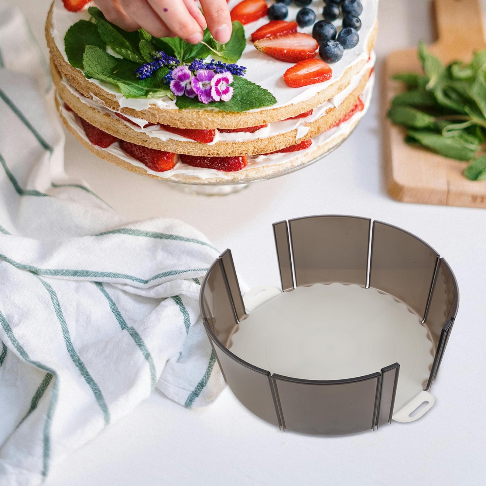 Gadpiparty Cortador y Corte Porciones de Función Atractivas Uniforme Visualmente en Pasteles de Abs para Uso Casa Fiestas