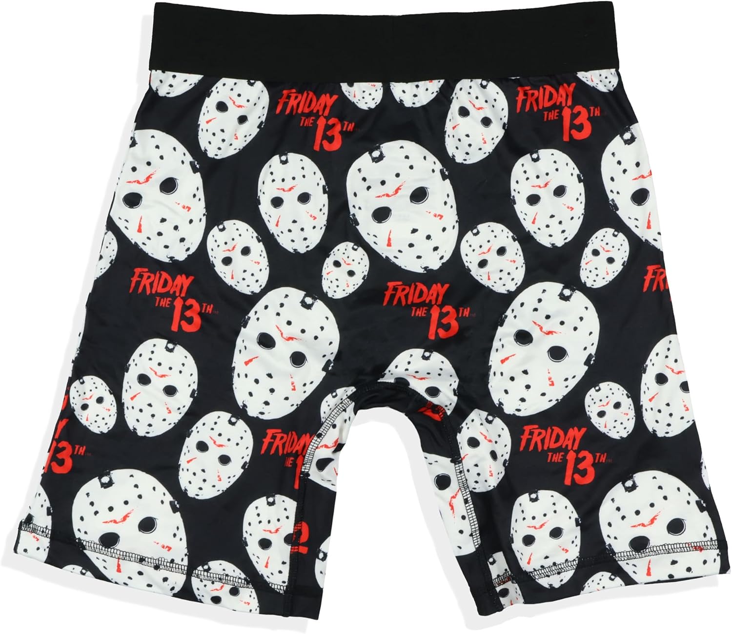 INTIMO Friday The 13th Men's Jason's Mask Allover Design Adult Boxer Briefs Tight Fit Underwear - Image 4