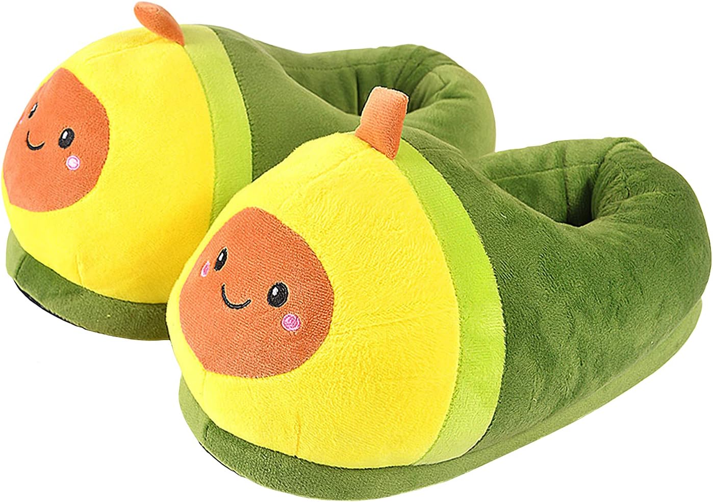 OHAYYUUnisex Novelty Animal Memory Foam House Slippers Animal Plush Slippers - One Size Fits Most