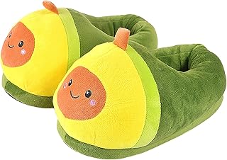 OHAYYU Unisex Novelty Animal Memory Foam House Slippers Animal Plush Slippers - One Size Fits Most