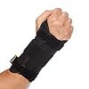 BraceUP Wrist Support Brace with Metal Hand Splint for Carpal Tunnel Wrist Support, Left or Right Hand Support and Tendonitis Arthritis Pain Relief - for Men and Women (S/M, Left Hand)