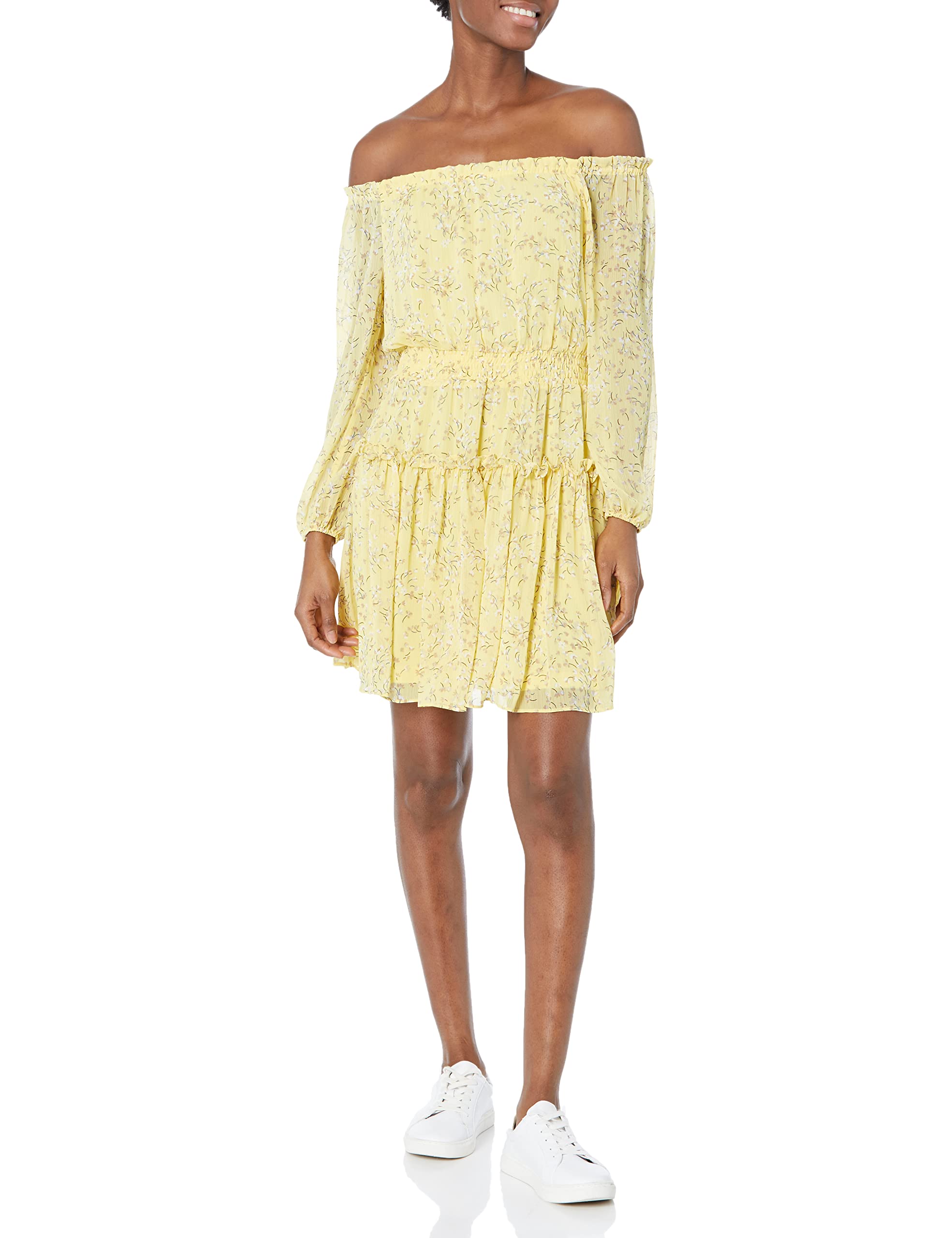 Robe Eloise Tommy Hilfiger en maille premium et coupe bardot