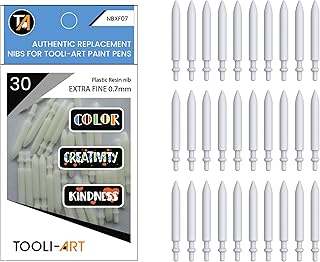 TOOLI-ART 30 Replacement Nibs Extra Fine Tip Paint Pens Acrylic Markers. Easy To Replace.