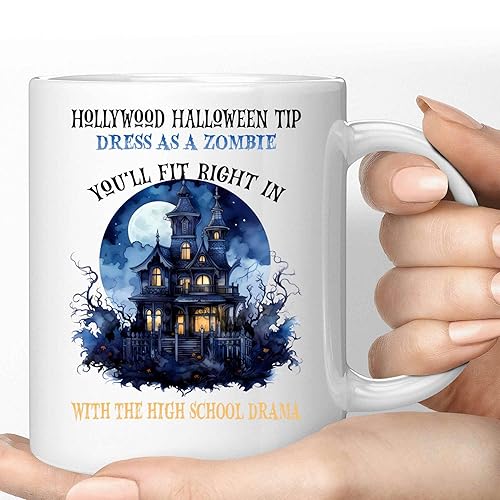 Miniatura 1 de Inspirational Gift Coffee Mug Inspirational Gift Halloween Themed Novelty Gift For Friends & Family, For Trick Or Treating - Hollywood Halloween Tip