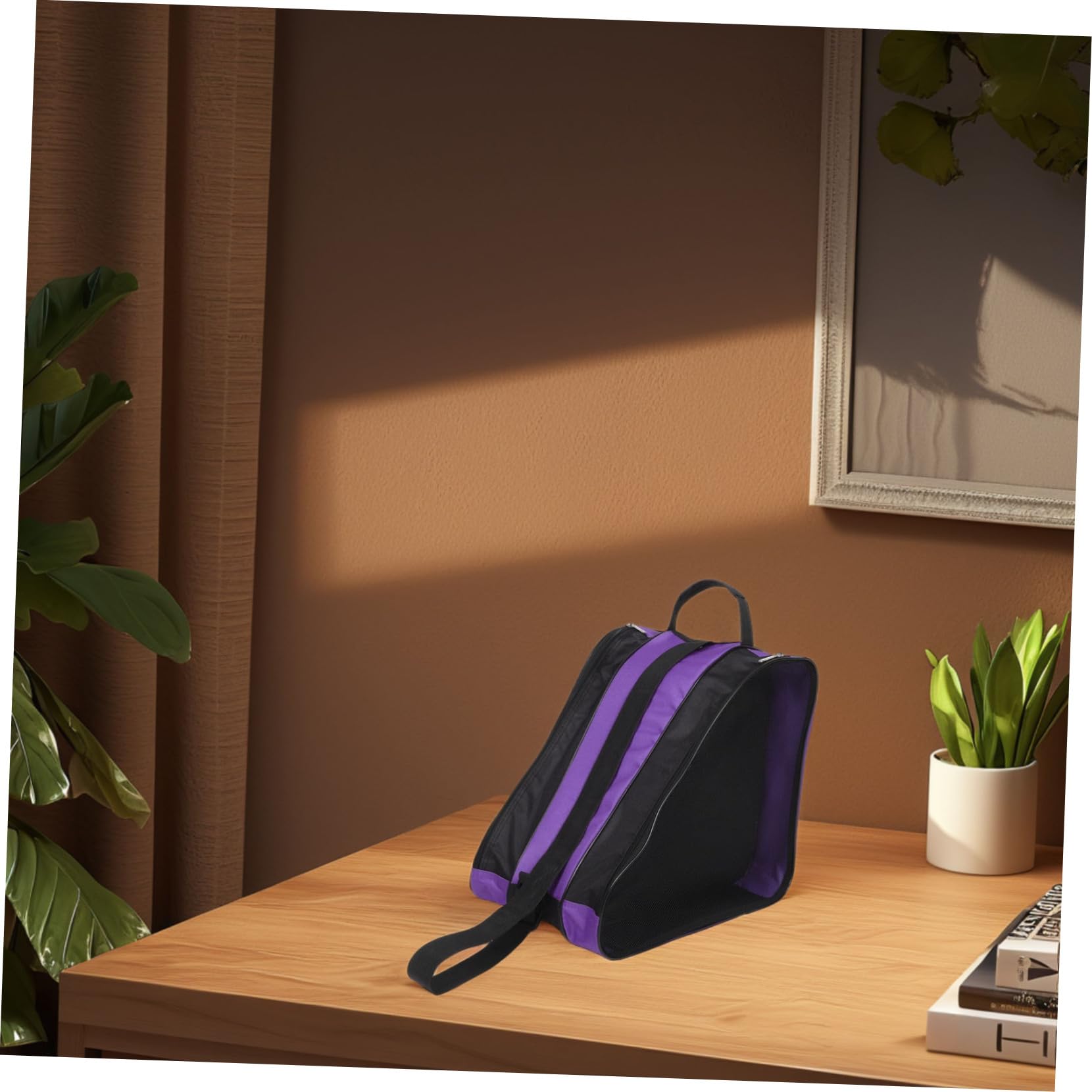 Yardwe 2pezzi Borsa Per Pattini Rotelle Da Borsa Spaziosa Per Scarpe Da Pattinaggio Zaino Portatile Con Cerniera Organizzatore Per Pattini e Attrezzatura