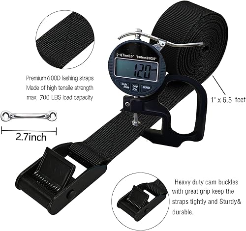 Miniatura 2 de Correas de amarre de batería para barcos, correas de hebilla de leva resistentes, kit de amarre con soportes inoxidables y tornillos SS utilizados