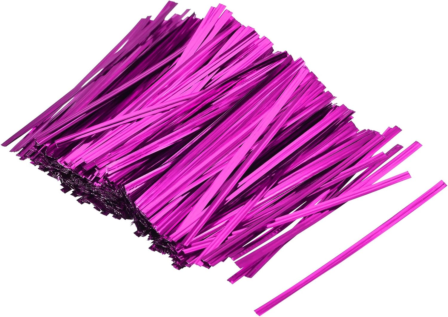 uxcell 800Pcs 4 Inches Metallic Twist Ties Reusable Plastic Bag Ties Decorative Ties