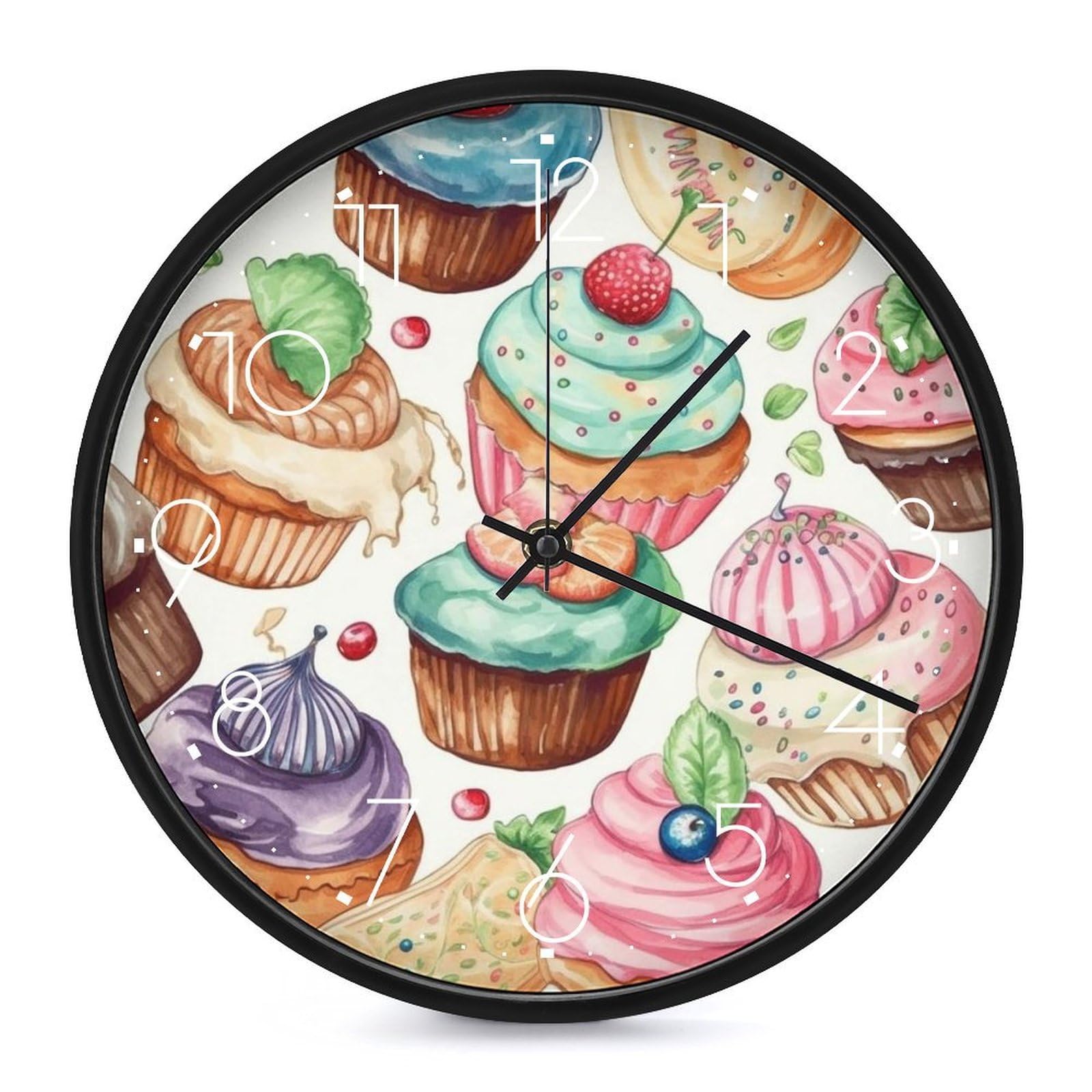 Horloge murale de cuisine blanche pour lire l'heure facilement en cuisinant