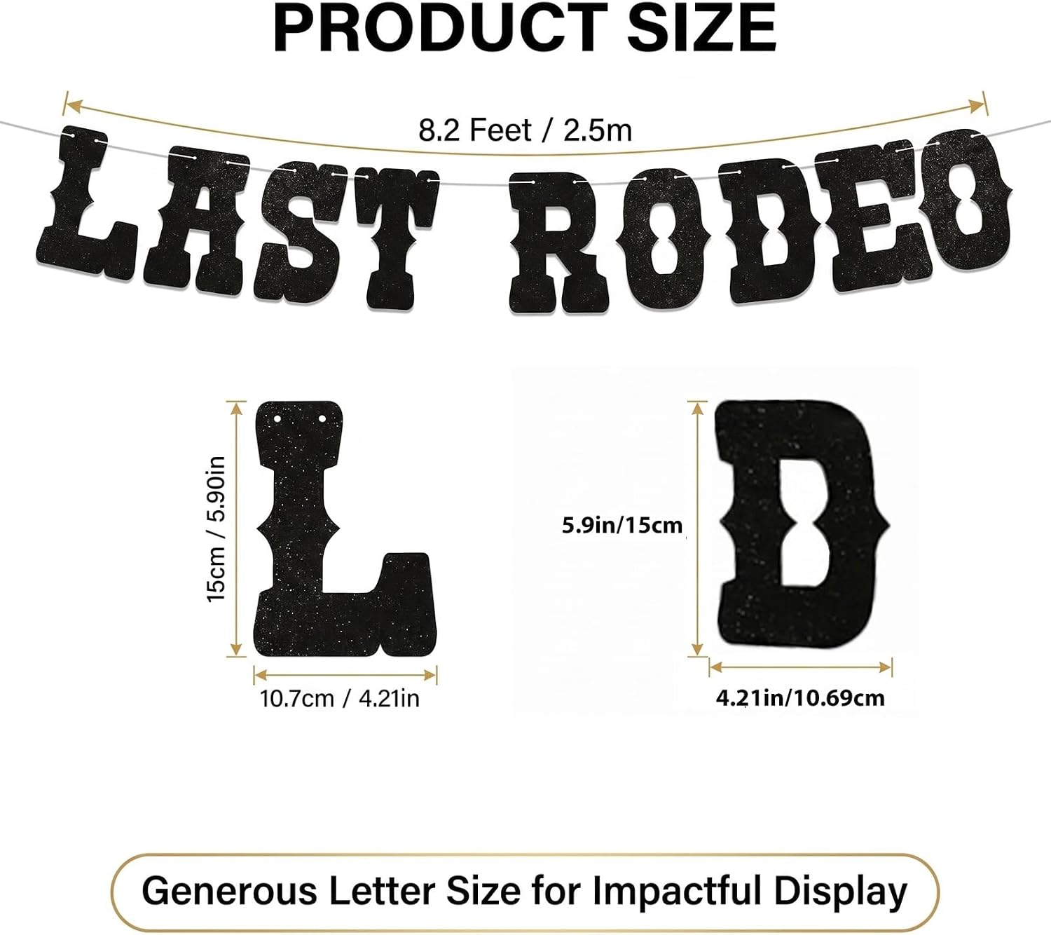 Rodeo Bachelorette Party Banner, Western Nashville Theme Bach Decorations image 2