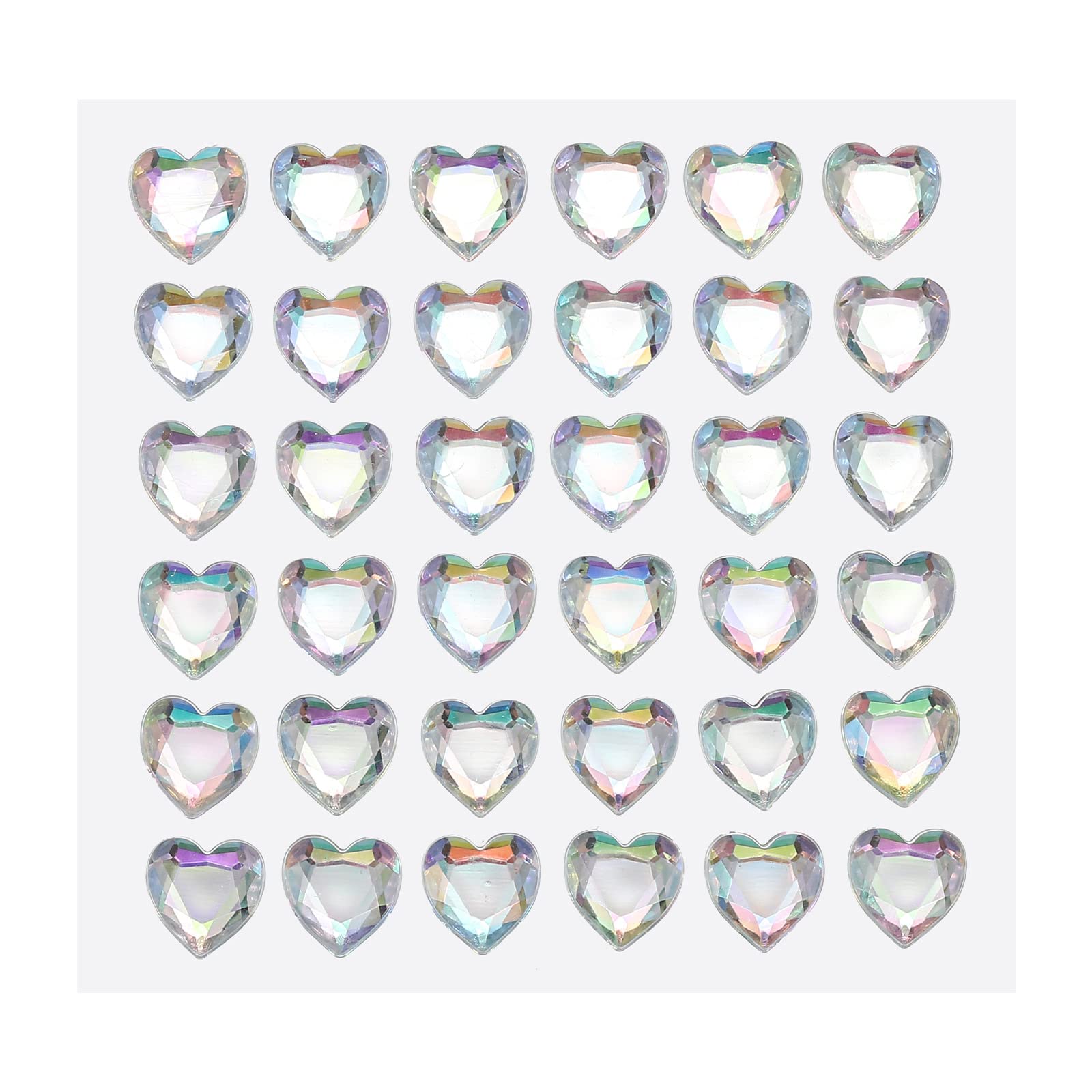 8 Strass A Forma Di Cuore Sourcing Map - 27mm In Vetro Color Verde Scuro - Per Gioielli Fai Da Te E Decorazioni