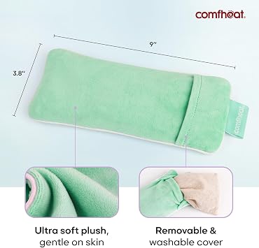 Lavender Weighted Eye Pillow - Soft Plush Removable Cover
