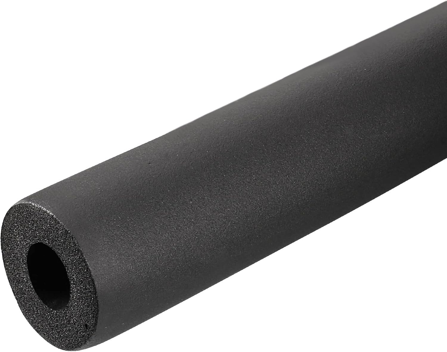 MECCANIXITY Foam Tubing 7/8"(22mm) ID 48mm OD 2m Length Tube Covers for HVAC Copper Pipe Insulation Handle Grip Support, Black