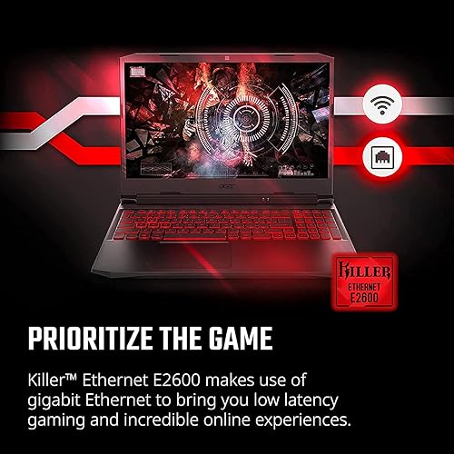 Miniatura 10 de Acer Nitro 5 2021  NVIDIA GeForce RTX 3050  Intel Core i5-10300H  Pantalla IPS Full HD de 15.6 pulgadas de 144 Hz  Killer Ethernet E2600  WiFi 6