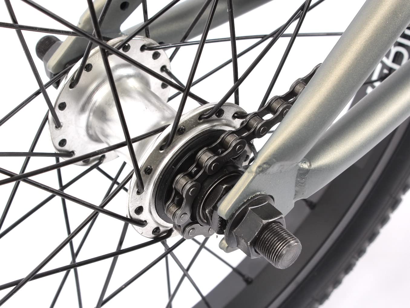 KHEbikes BMX Fahrrad Arsenic, 18 Zoll, patentierter Affix 360° Rotor, anthrazit grau, für Kinder und Jugendliche, leichtes Gewicht nur -10,1kg!
