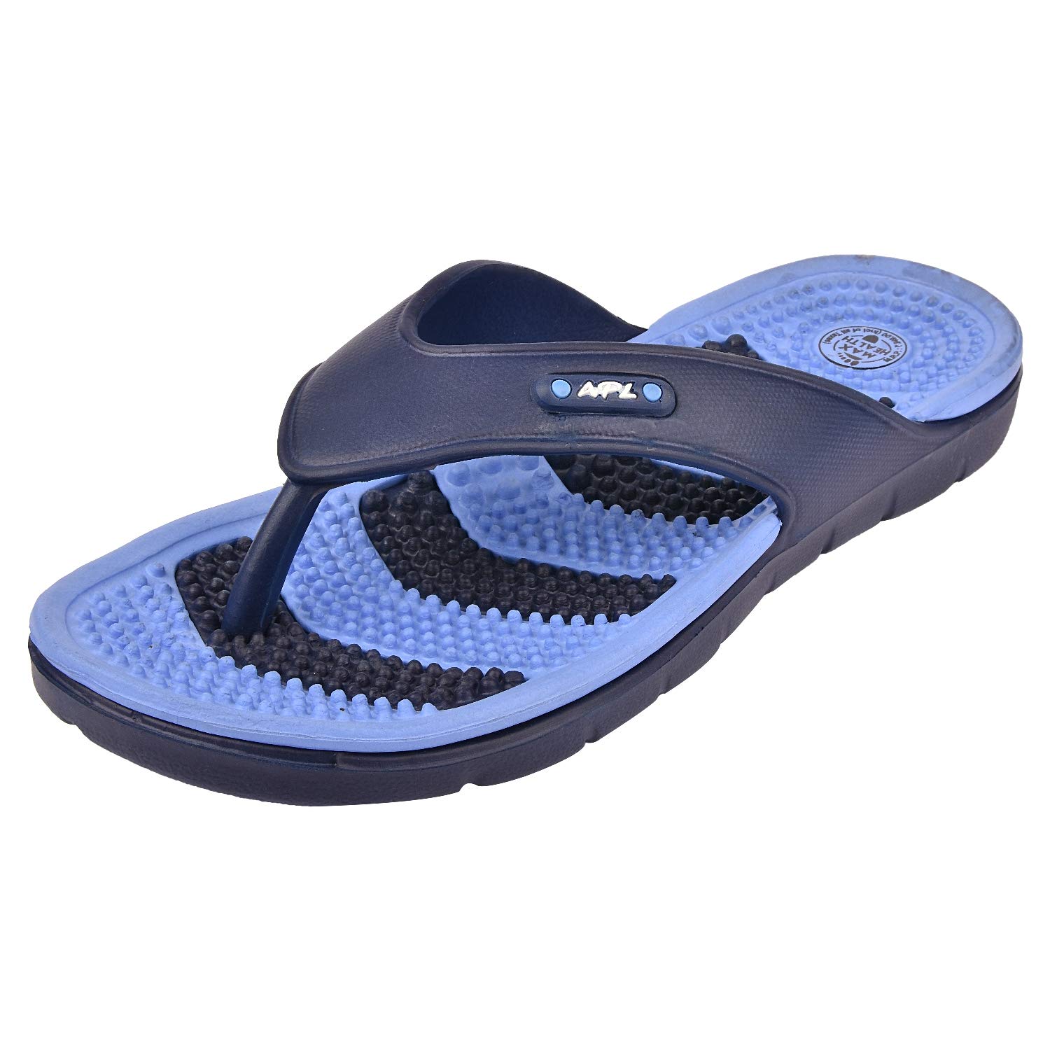 APL FOOTWEAR Mens Navy Blue & Sky Blue Flip-Flops - 8 (B07L863FX5) Amazon Price History, Amazon Price Tracker
