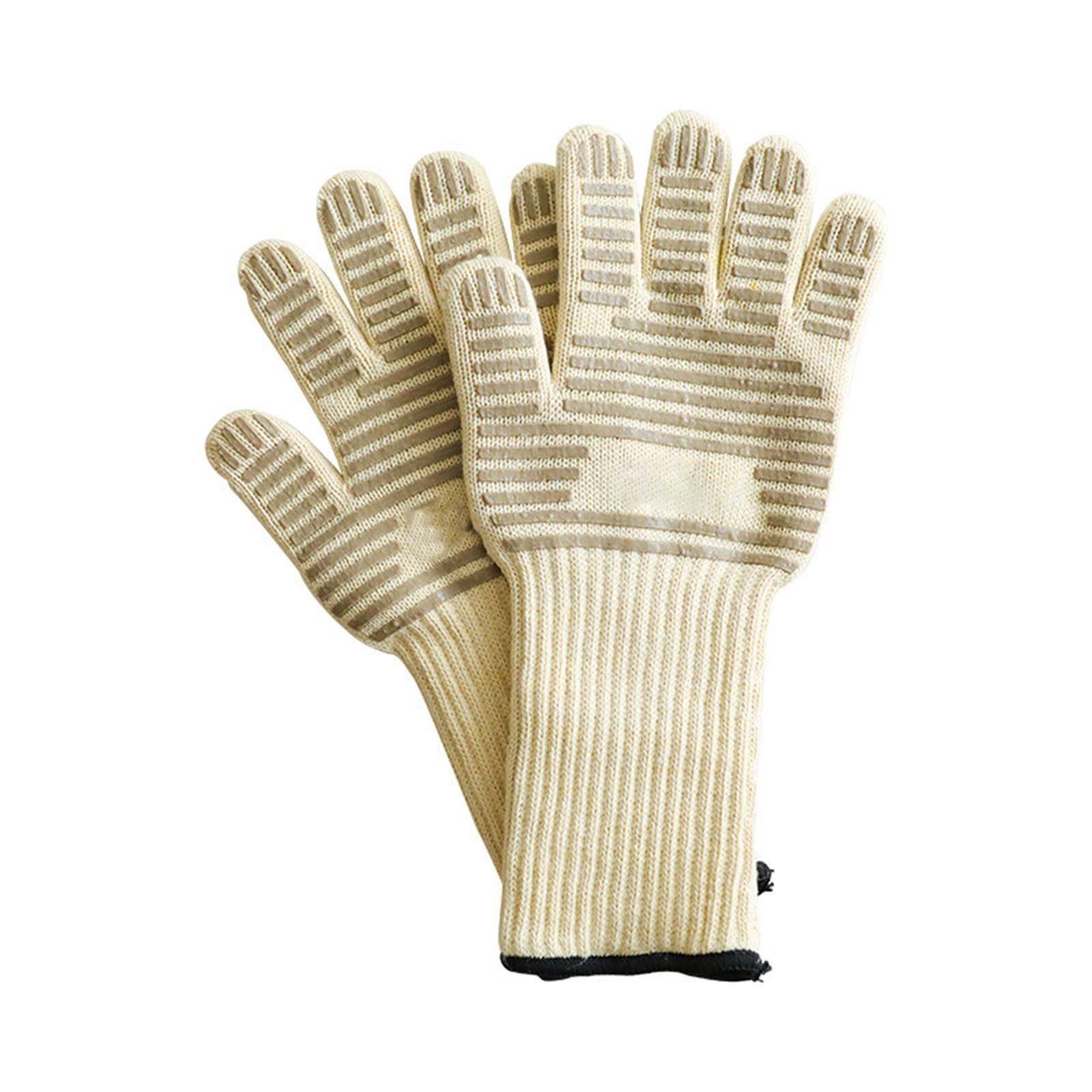 Kalttoy Microwave Oven Mitts Silicone and Cotton Heat Protections Antislip Safe Professional for Cooking People and Professional Gloves