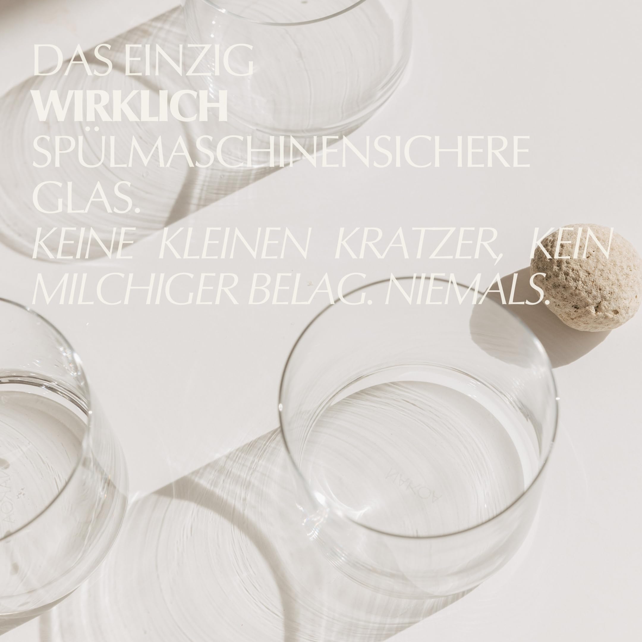 Vielseitiges Gläser Set für Jeden Anlass I 4 Stück je 355 ml I Elegante Wassergläser & Trinkgläser Set Spülmaschinenfest I Ideal als Tumbler Glas & Weingläser I Perfekt für tägliche Nutzung
