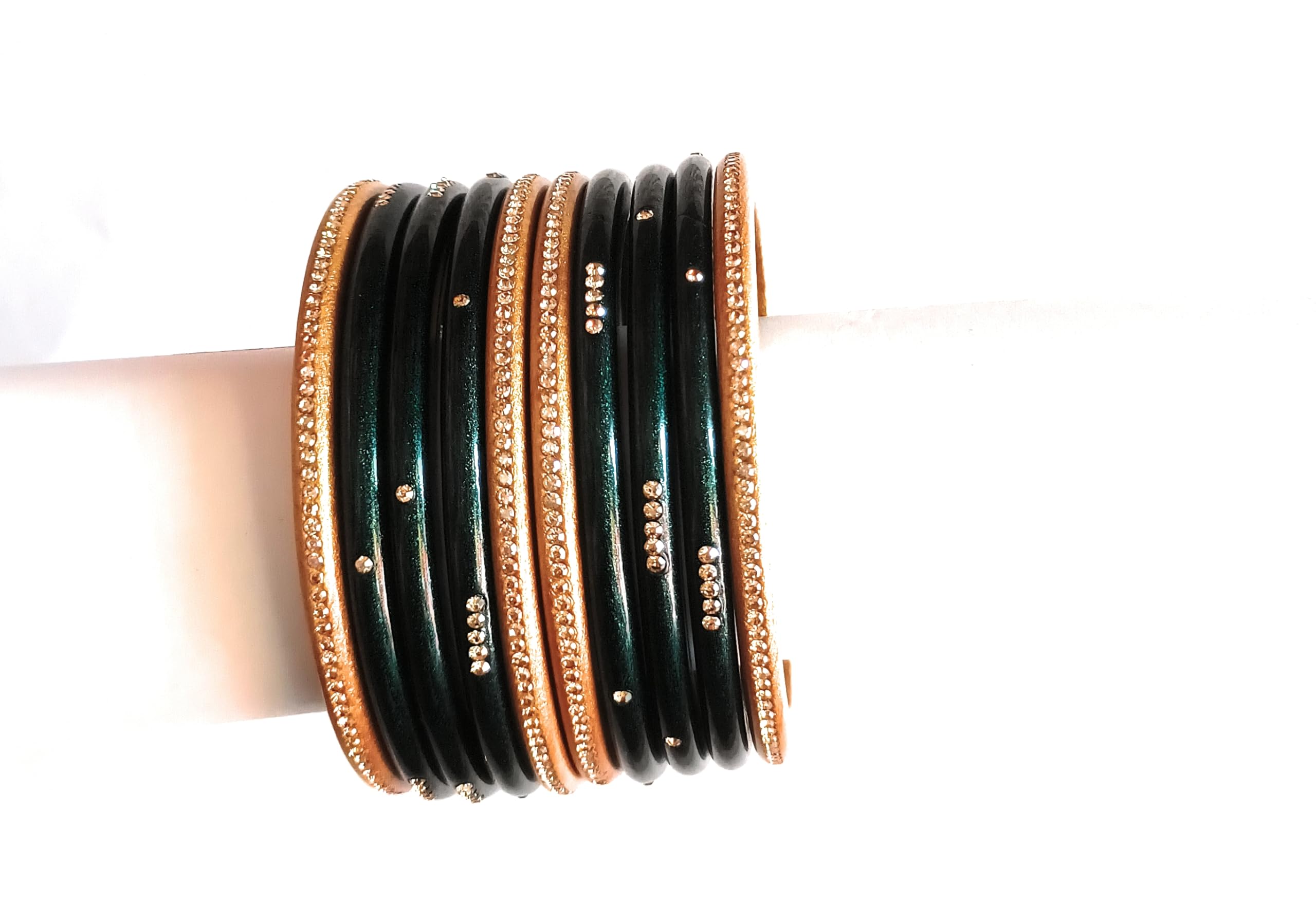 JK BANGEL AND MANIHARI TARANAGAR Lac Rhinestone Bangle Bracelets Set, Multicolour (GREEN, 2-12) (B0DHL5M4NK) Amazon Price History, Amazon Price Tracker