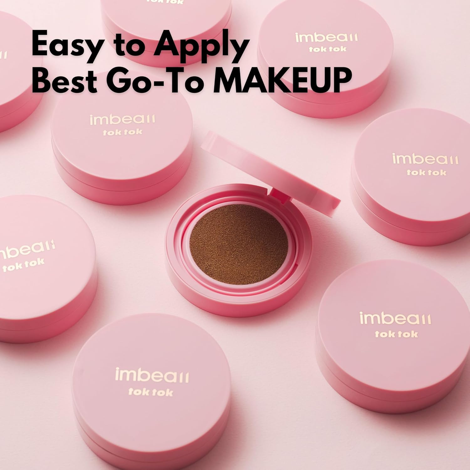 Toktok Cushion – K-Makeup Artist created Dark Shades Cushion Foundation| Bu with Buildable Coverage, Semi-matte Finish, Skincare-infused formula such as Diamond Powder(#08 SAND, 0.42 Fl Oz) - Image 5