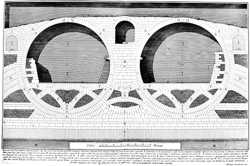 Póster de Piranesi Ponte Fabrizio con vista nseccional del Ponte Fabrizio Roma Italia 1756 de Giambattista Piranesi (24 x 36)