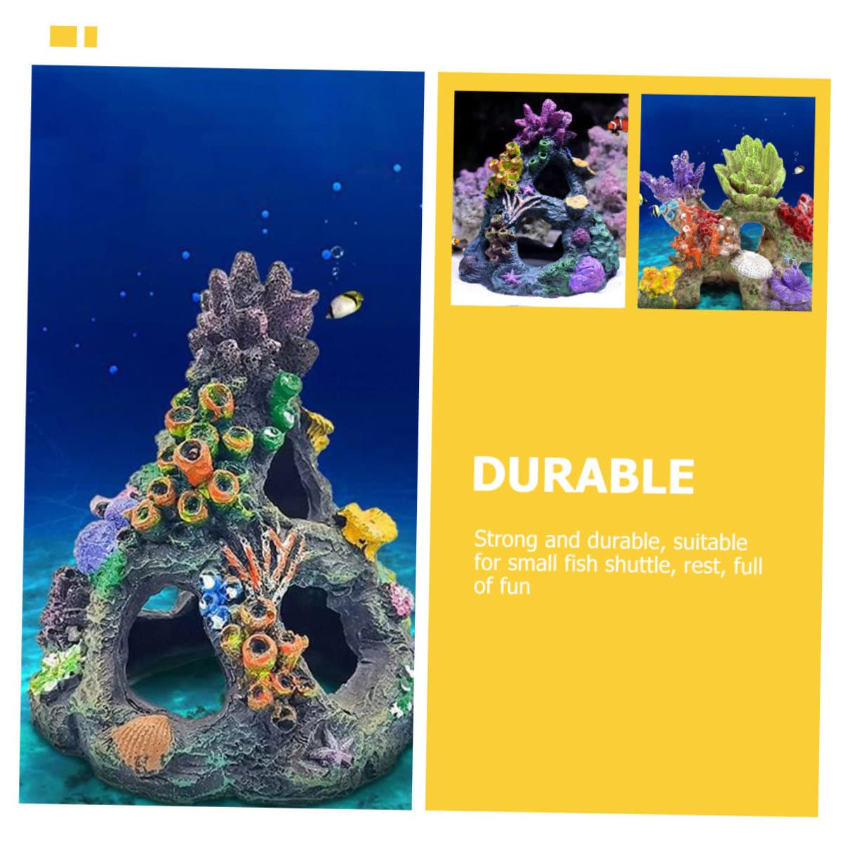 LIOOBO 2piezas Decoración De Acuario Coral Artificial para Peceras Adorno Simulación De Coral para Paisajismo Submarino y Ocultación Tanques De Peces