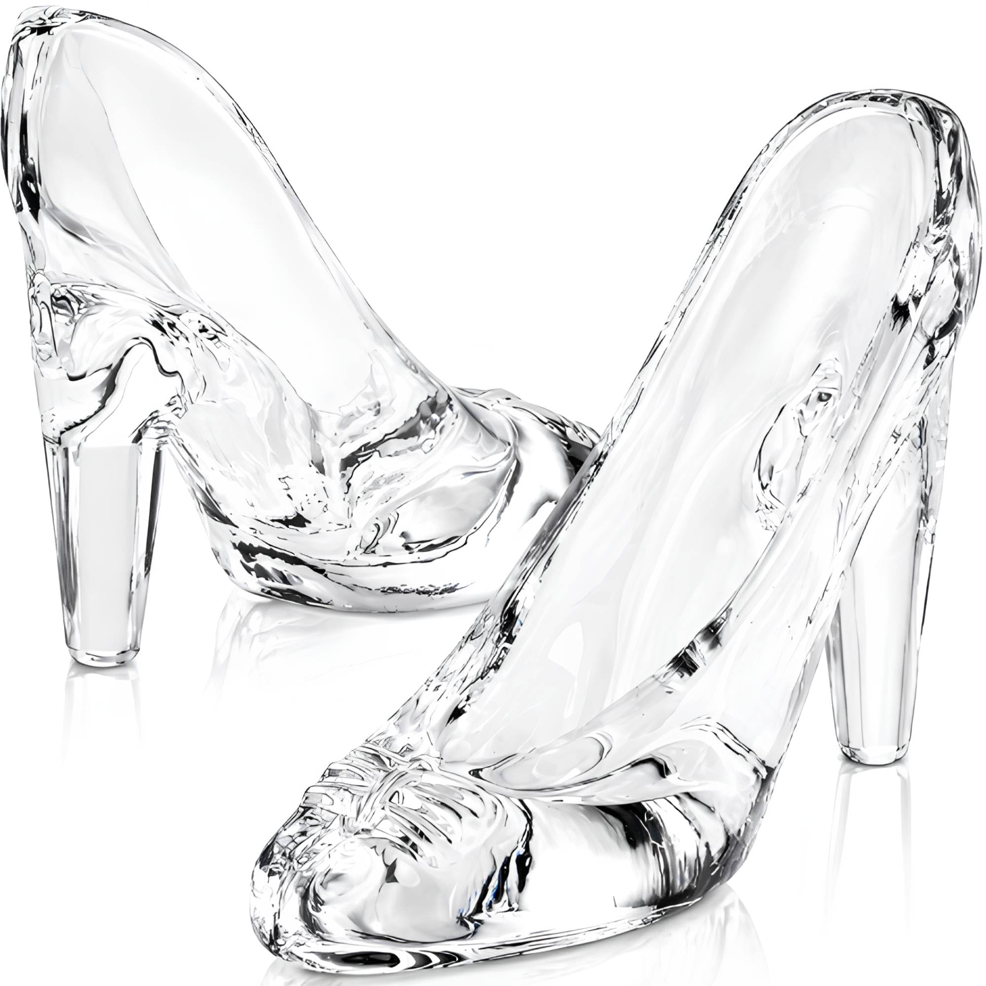The Glass Slipper 印刷物 Amazon.com: WUWEOT 1 Pair Glass Slipper, Clear Crystal High Heels