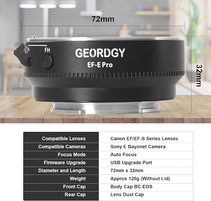Adaptador de montura para lentes EF-SE Pro para Canon EF/EF-S miniatura 7