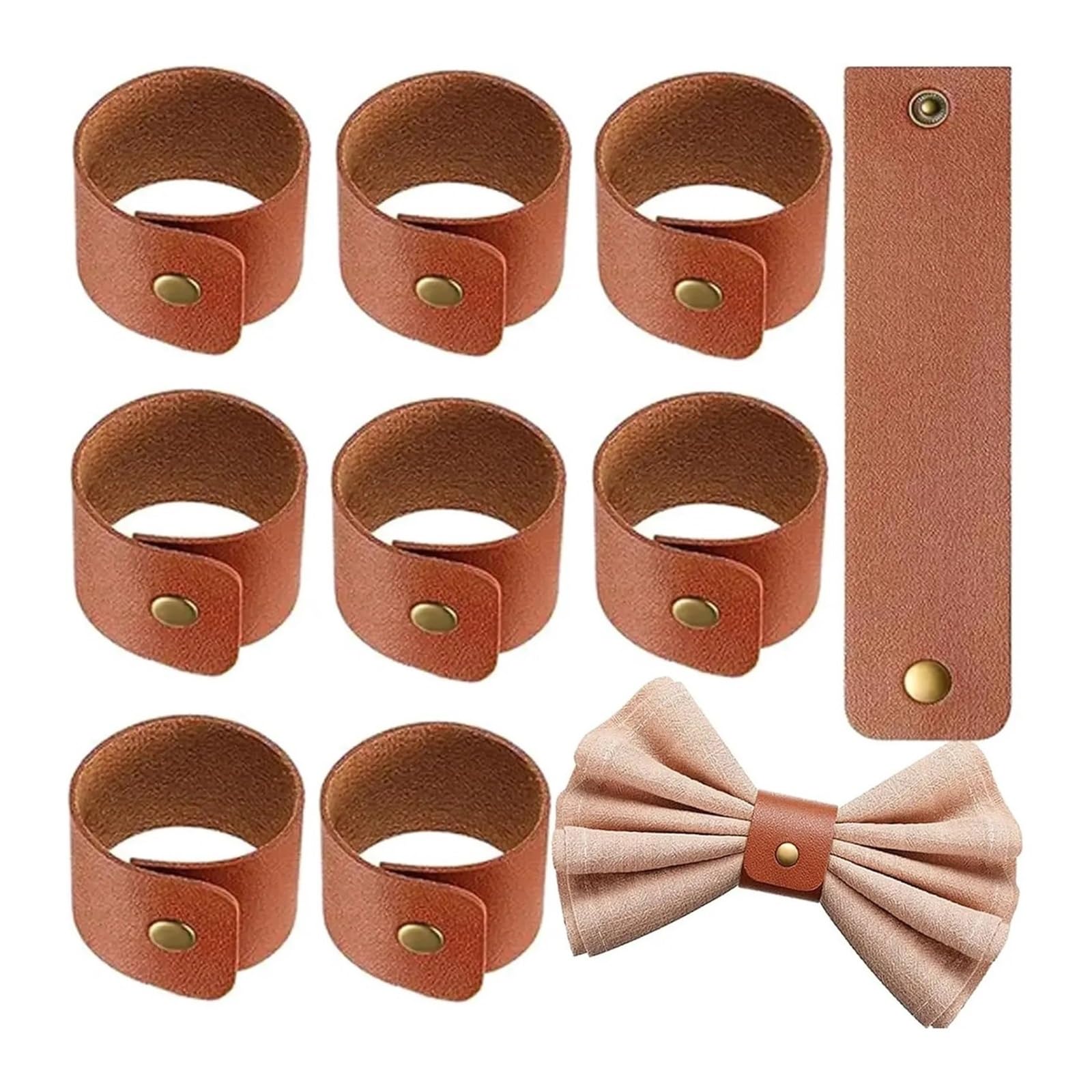 Napkin Rings 12pc Leather Napkin Rings Farmhouse Decor