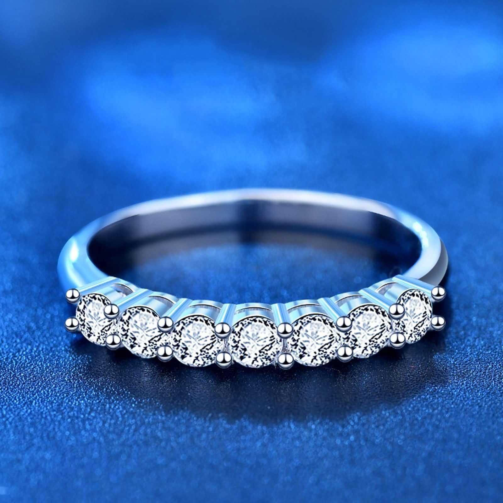 Obrączki ślubne 375/585/750 damskie białe złoto, okrągły 0,1 ct syntetyczny diament, pierścionek ślubny damski srebrny