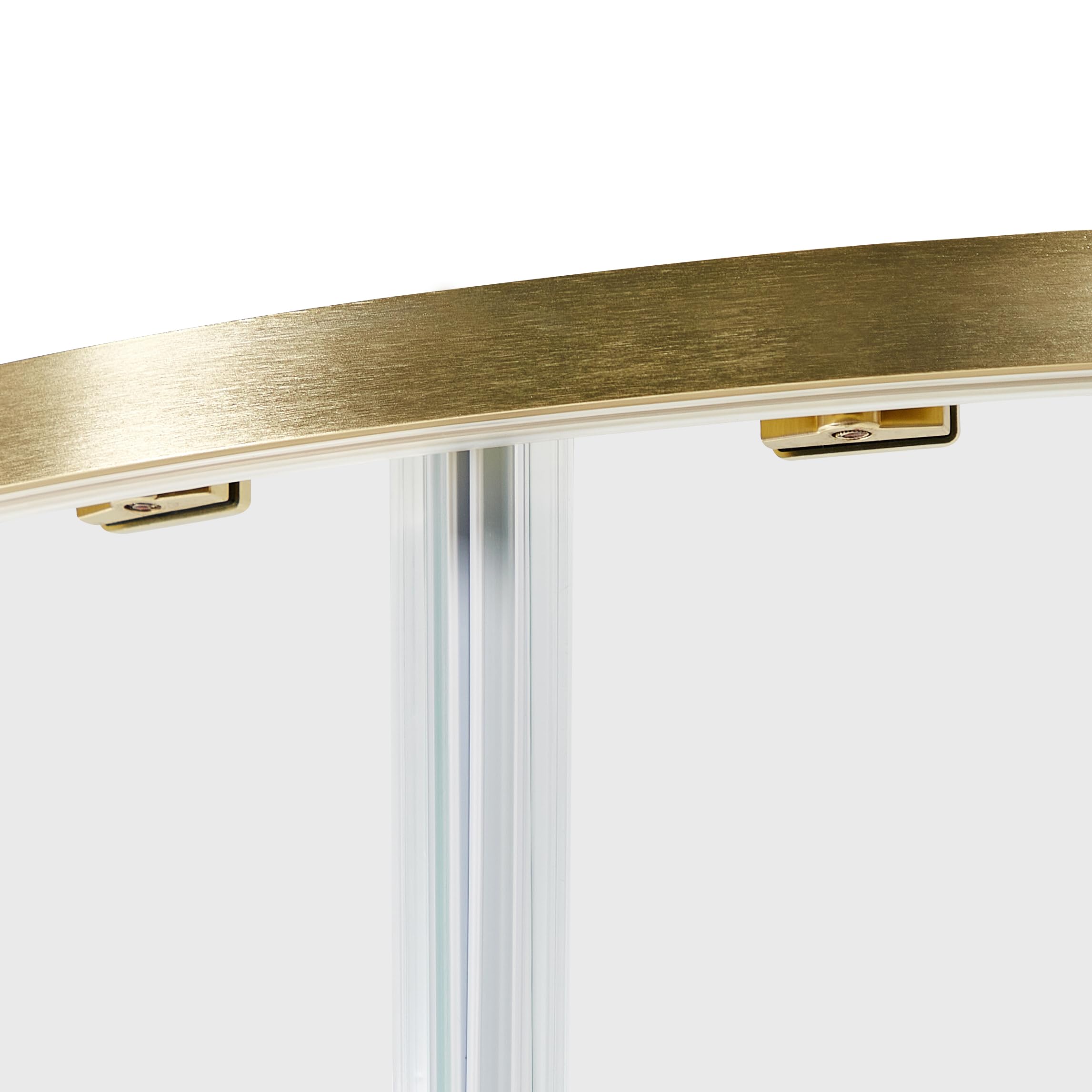 Box Doccia Vetro Temperato Doppia Porta oro 80 x 80 x 185 cm
