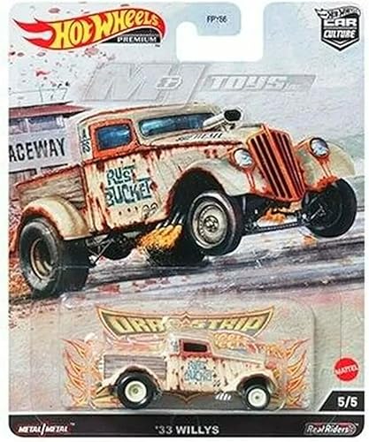 Miniatura 2 de Hot Wheels Car Culture 2022 Dragstrip Demons - Paquete completo de 5 vehículos fundidos a presión, escala 164, FPY86-957R, a partir de 3 años