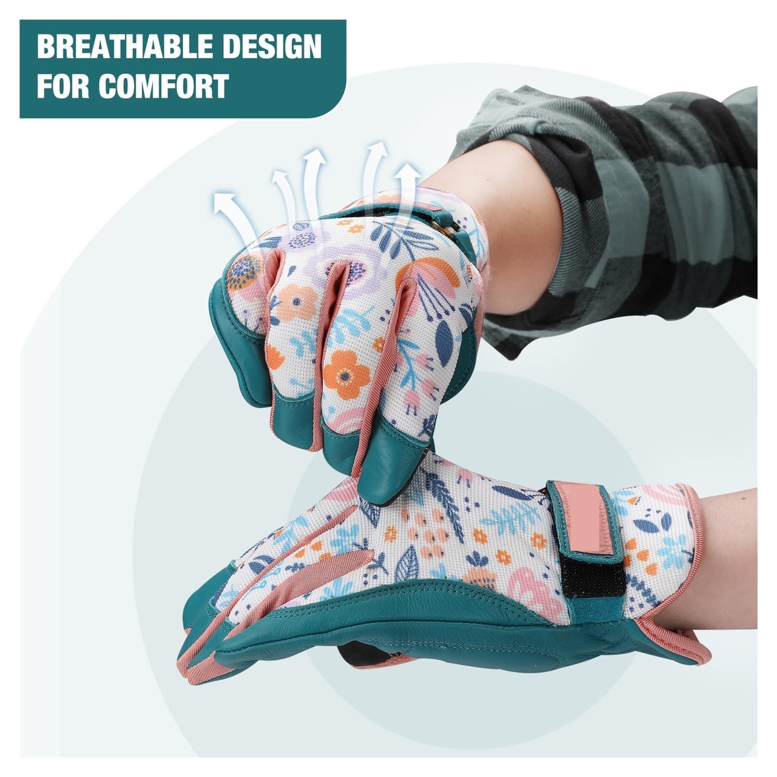 Bedruckte Gartenhandschuhe For Graben Und Beschneiden, Finger-Touchscreen, Gartenarbeitshandschuhe, Gartenbepflanzung, Gartenzubehör Starker Griff