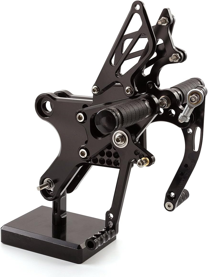 FXCNC CNC Billet Motorcycle Adjustable Rearsets Foot Pegs Rear Set Compatible with CBF150 CB190R CBR190, LIFAN KP MINI 150cc LF150-5U KPR150