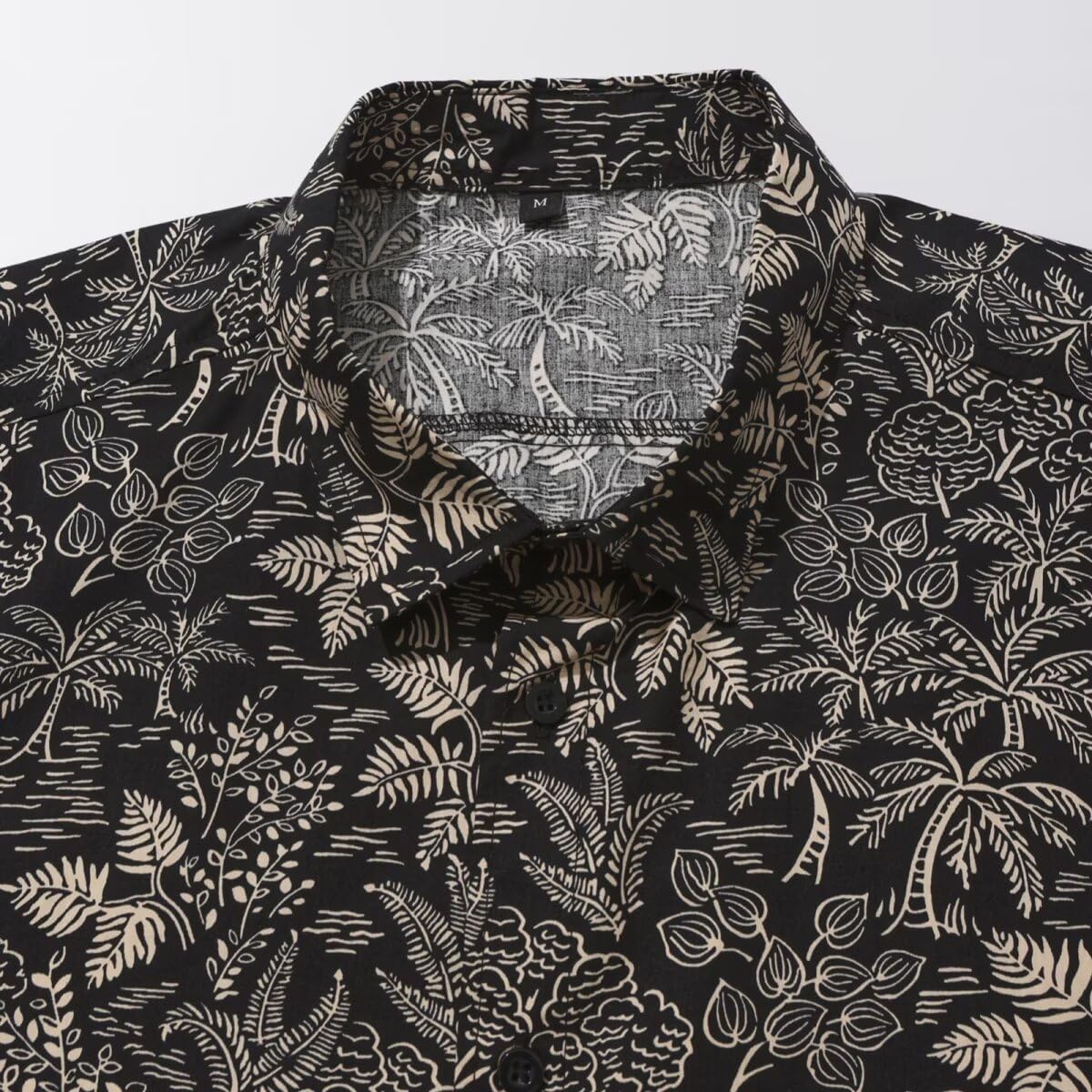 Men's Short Sleeve Hawaiian Shirt Summer Beach Casual Floral Cotton Shirts Button Down Shirts - Image 5