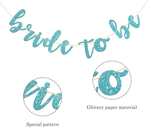 Miniatura 3 de Cartel para despedida de soltera, compromiso, fiesta de matrimonio, boda, despedida de soltera (purpurina azul)