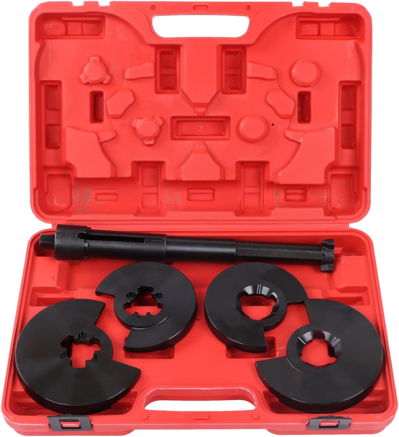 Suspension Coil Spring Compressor Repair Tools Set Replacement for Mercedes W123 W124 W202 W210 W126 W140 W100 W200 Front Axle W124 W129 W201 W202 W107, W114, W115, W116 W123 W126 W140 W203 Rear Axle