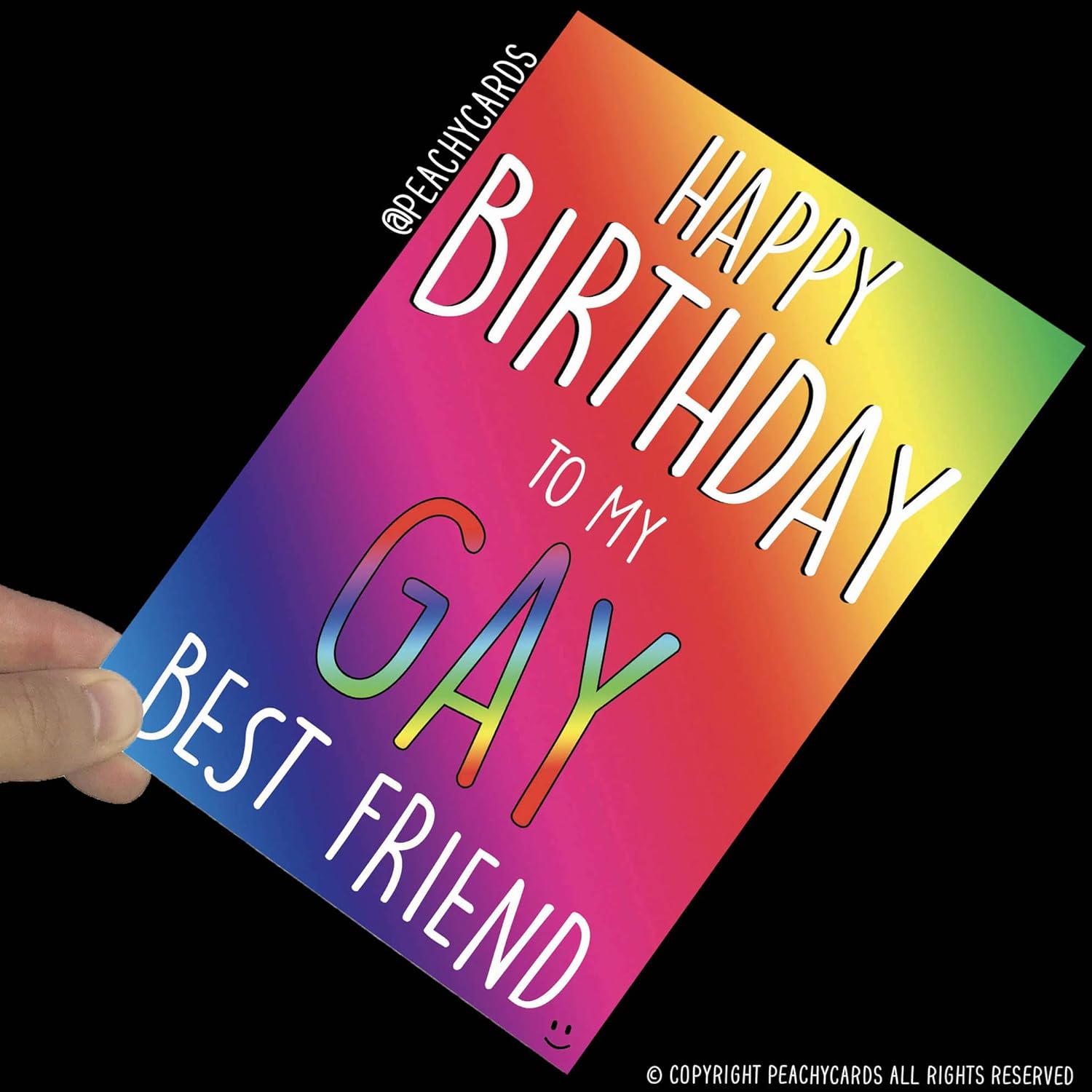 Wall Smart Designs Funny Greeting Cards Gay Card Gay Lesbian Gift Best Friend Cards Birthday Present Happy Birthday to My Gay Best Friend Novelty Joke PC475