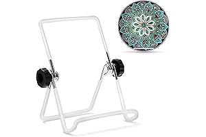 Soter Soporte para libros, soporte ajustable y portátil, estante para revistas, soporte...