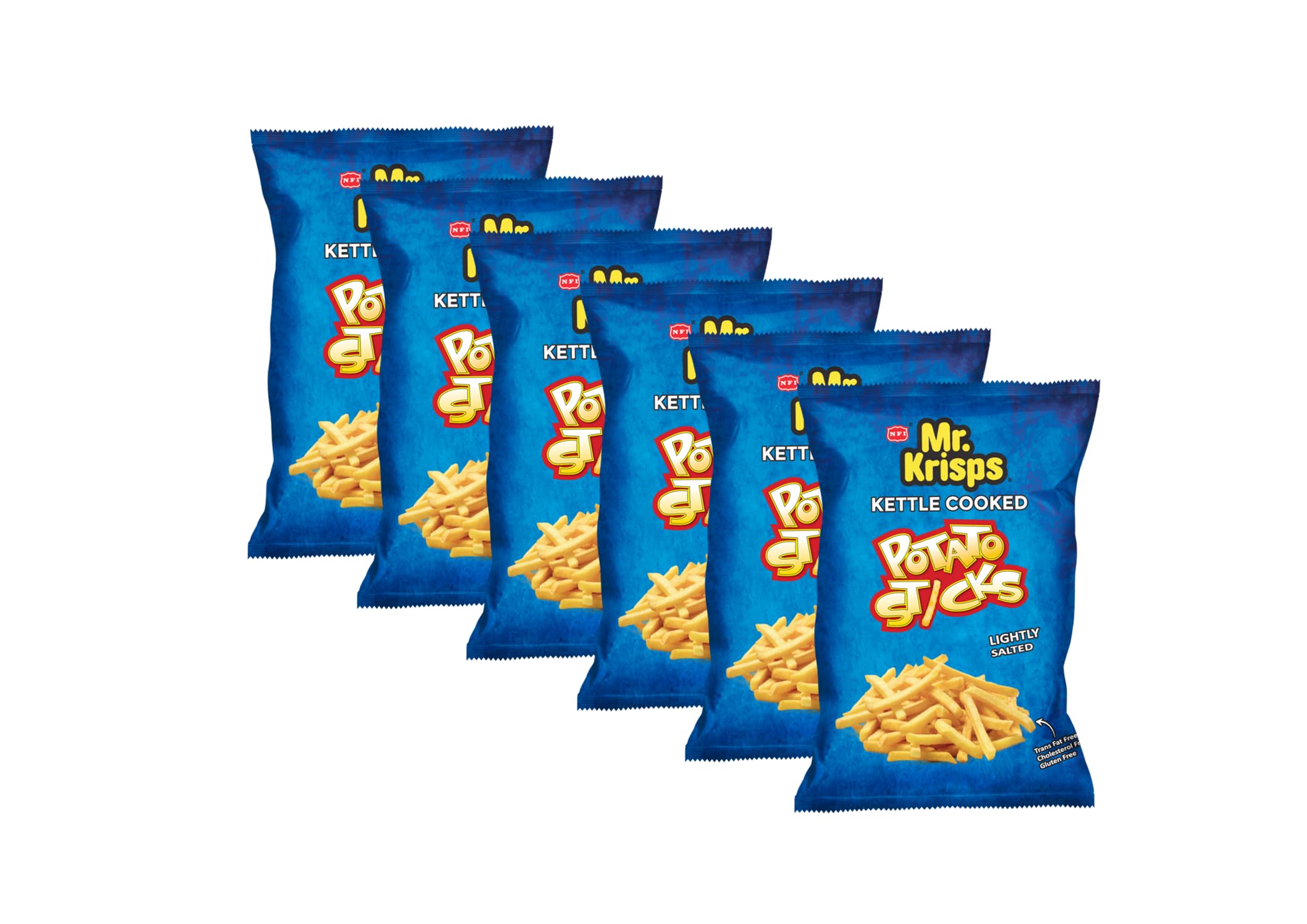 Mr.Krisps Lightly Salted Flavor Kettle Cooked Potato Sticks 25-Pack 20 g