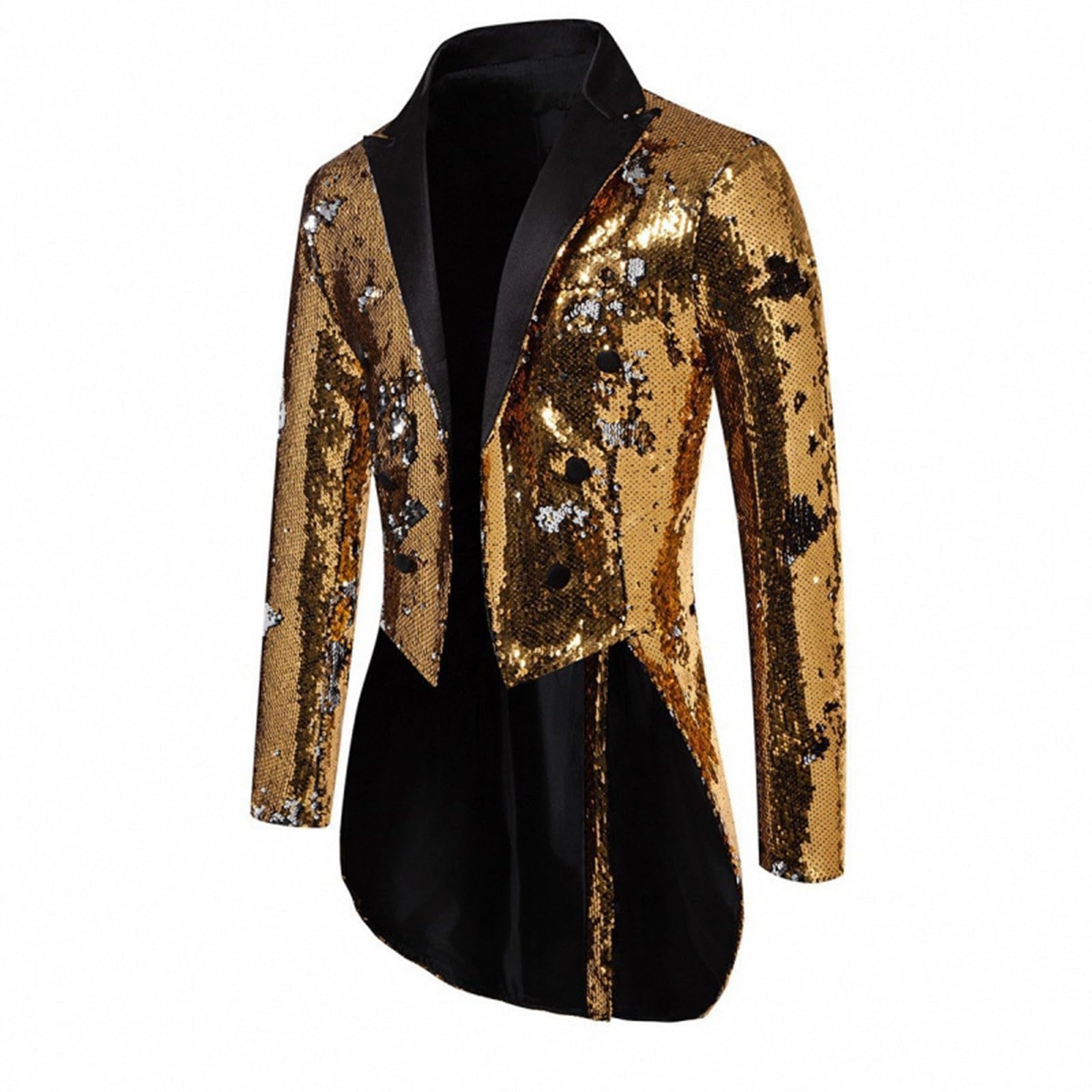 Traje de lentejuelas para hombre, blazer de cola de milano, abrigos para fiestas, bodas, cenas, banquetes, graduaciones, vestido de circo, disfraz de carnaval, Halloween, cosplay