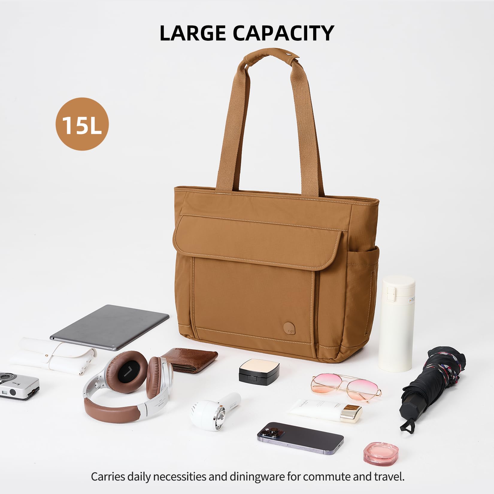 aji Arbeitstasche Damen 2-in-1 Laptoptasche 17 Zoll mit Kühllunchfach Isoliert
