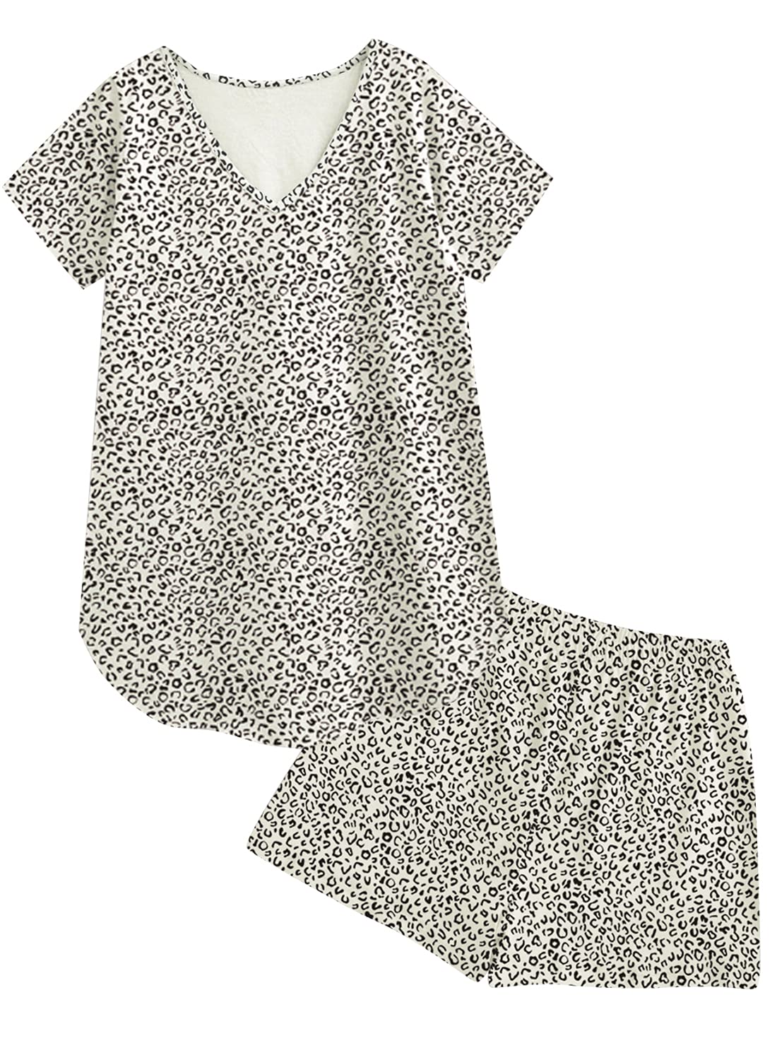 A.T.U.N. (ALL THINGS UBER NICE) Womens Printed Cotton Tee and Shorts Set | Co-Ords Set