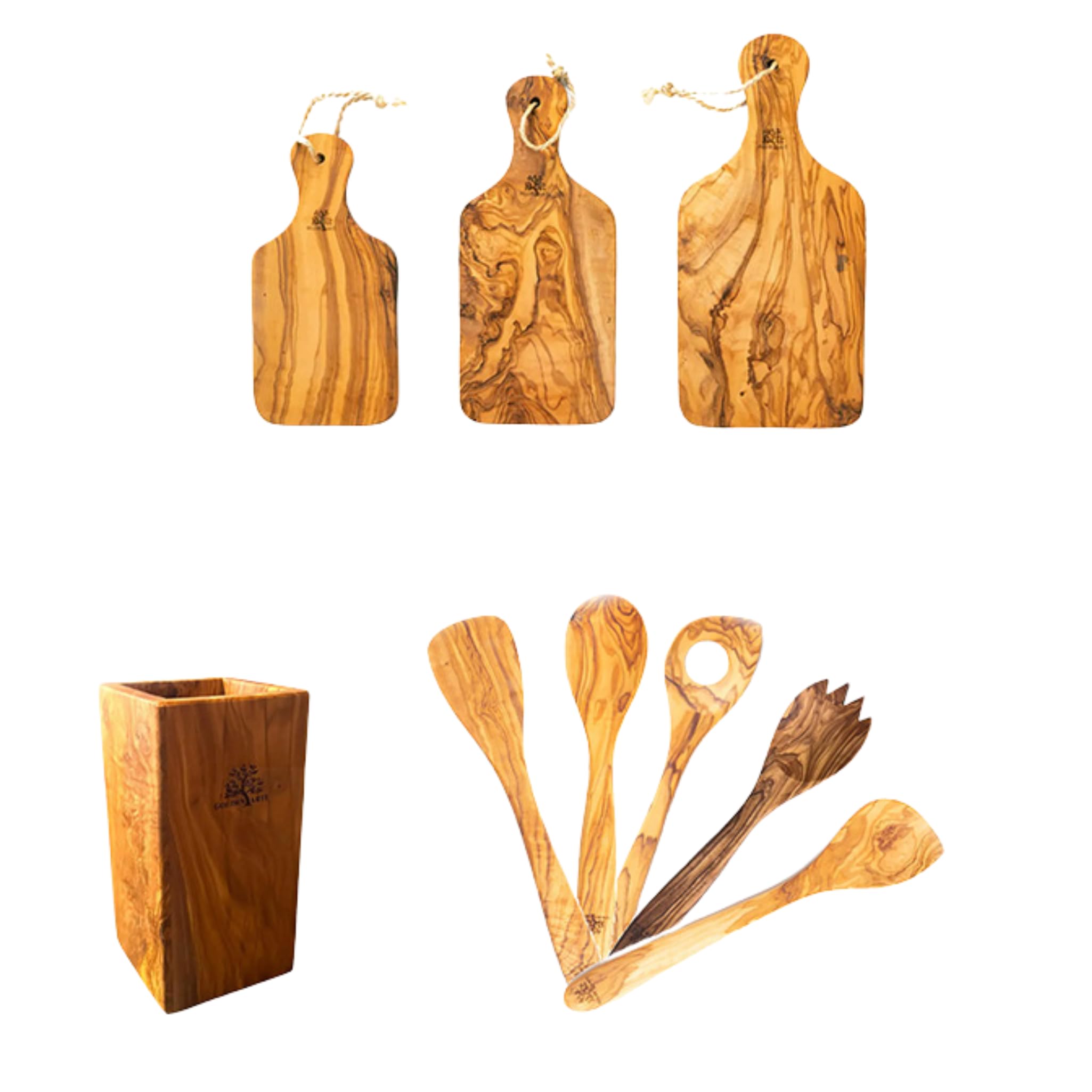 Set de planche marbre avec planche à persil et ustensiles de cuisine essentiels