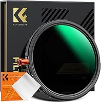 K&F Concept 82mm Nano-X 3-in-1 Filter: Variable ND2-32 (1-5 Stops), Black Diffusion 1/4 Mist & CPL Polarizer - 28 Multi-Coated